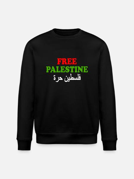 Free palestine - Stanley/Stella ROLLER Unisex Organic Sweatshirt - black