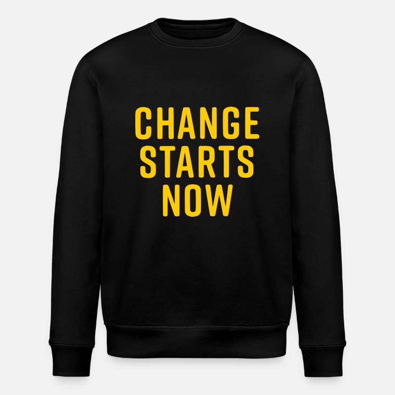 change starts now - Sweat bio ROLLER Stanley/Stella Unisexe - noir