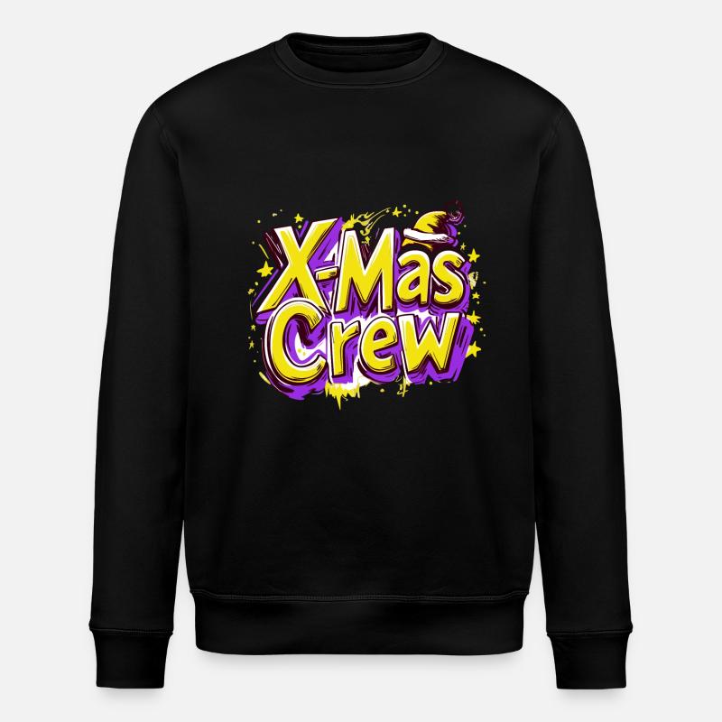 X-Mas Crew - Stanley/Stella ROLLER Unisex Organic Sweatshirt - black