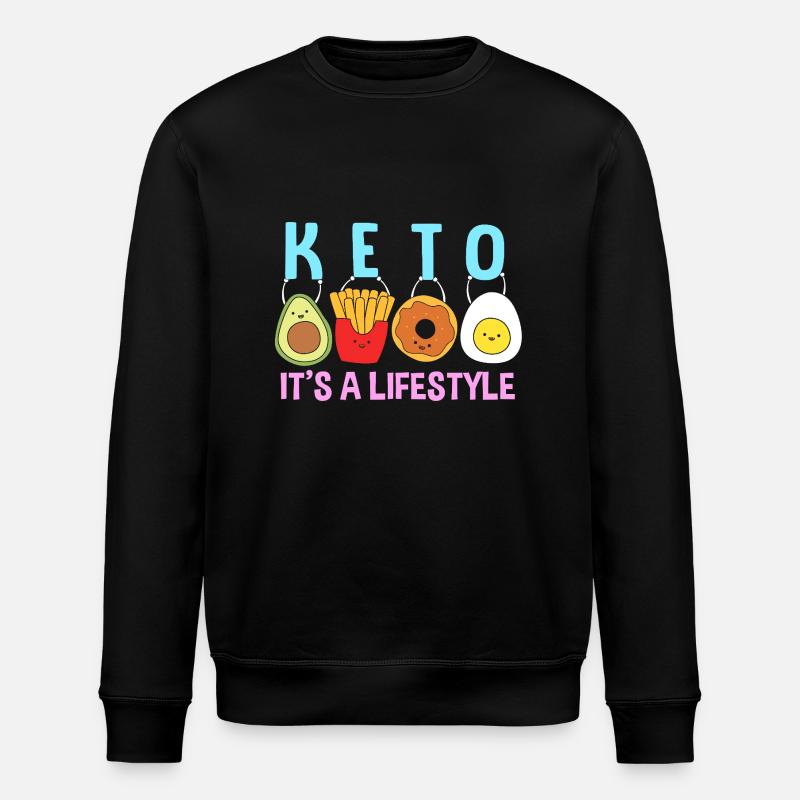 Keto Diät - Stanley/Stella Unisex Bio-Sweatshirt ROLLER - Schwarz