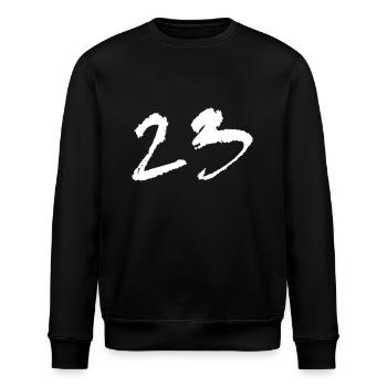 23 tekno - Sweat bio ROLLER Stanley/Stella Unisexe - noir - Devant - Nik (191cm)