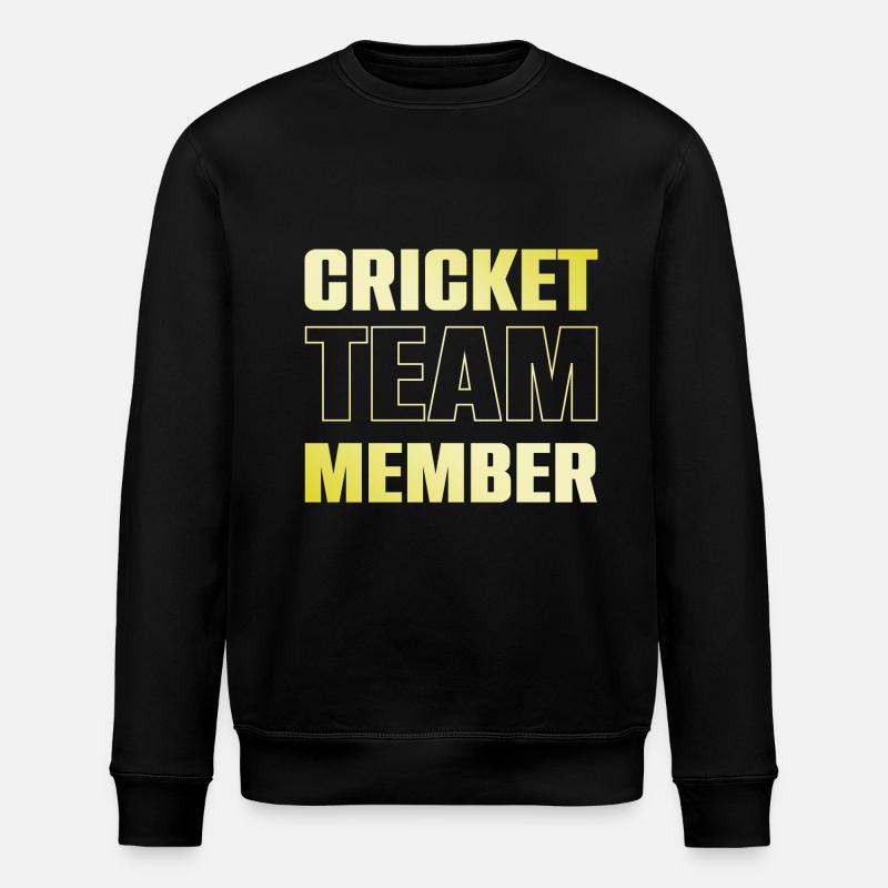 cricket team - Stanley/Stella ROLLER Unisex Organic Sweatshirt - black
