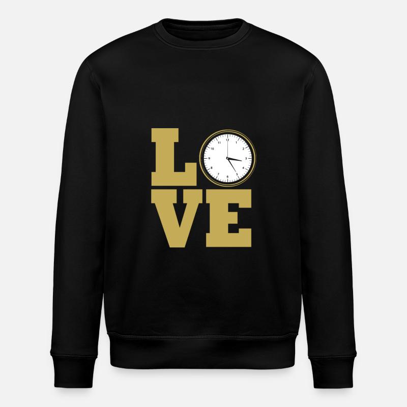 Clockwork Clock - Stanley/Stella ROLLER Unisex Organic Sweatshirt - black