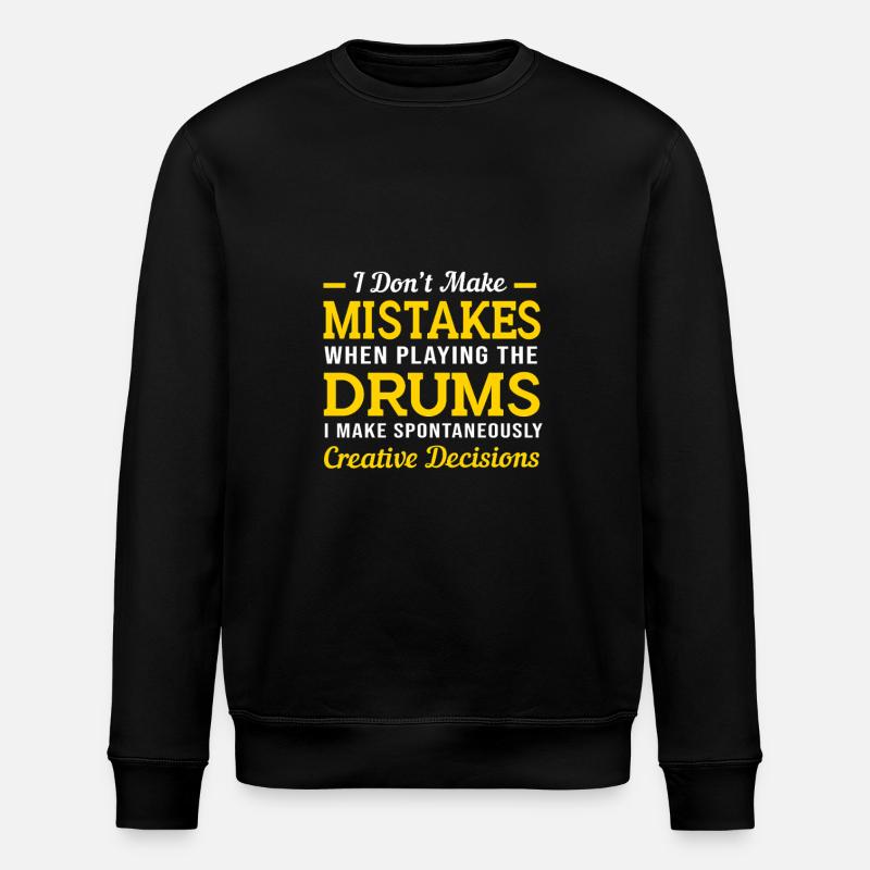 Drums Drummers Drumsticks - Stanley/Stella ROLLER Unisex Organic Sweatshirt - black