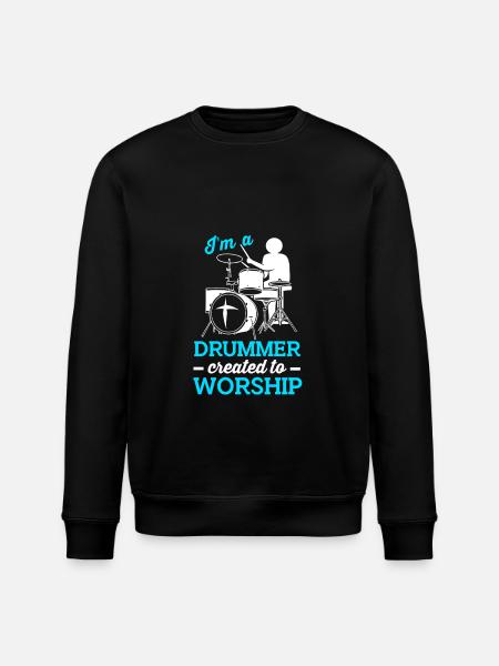 Drumsticks Drums Drummers - Stanley/Stella ROLLER Unisex Organic Sweatshirt - black