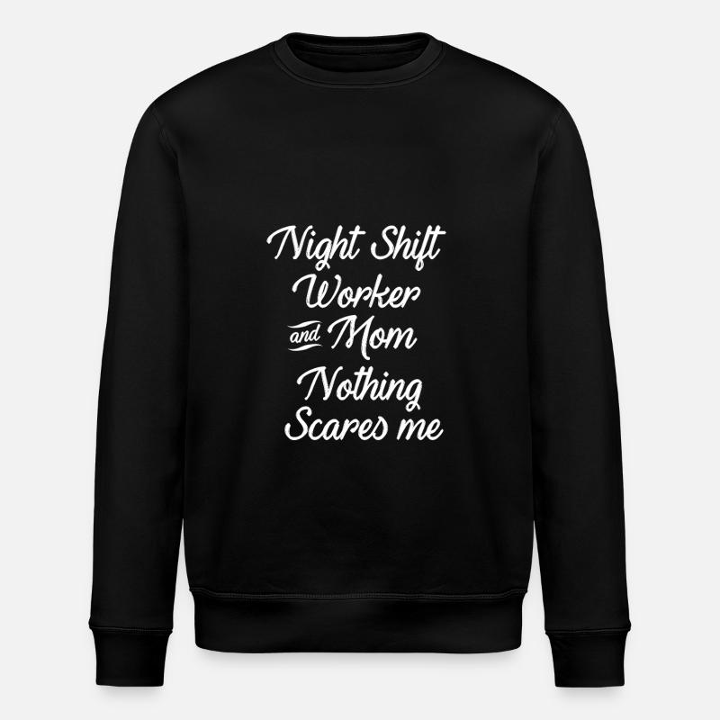 Night shift - Stanley/Stella ROLLER Unisex Organic Sweatshirt - black