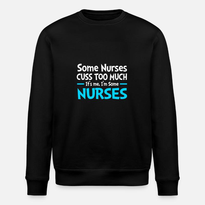 Nurse Hospital Nursing Gift - Stanley/Stella ROLLER Unisex Organic Sweatshirt - black