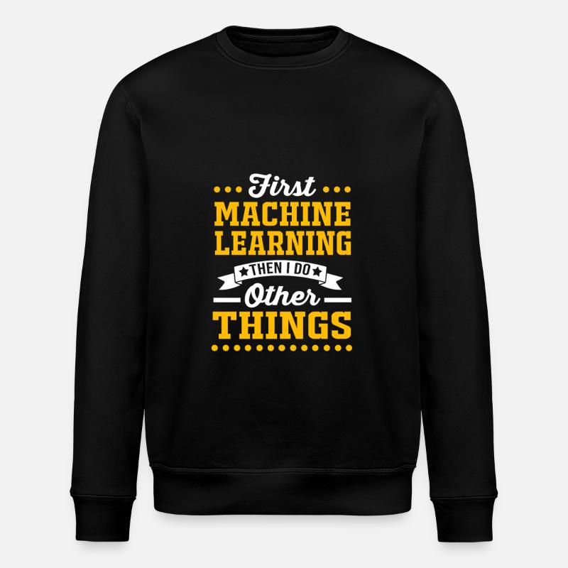 Programmer Coder GPT - Stanley/Stella ROLLER Unisex Organic Sweatshirt - black