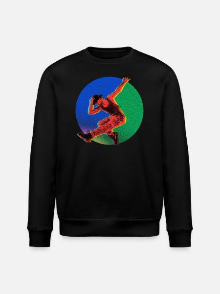 Hip Hop Dance Aesthetic - Stanley/Stella ROLLER Unisex Organic Sweatshirt - black