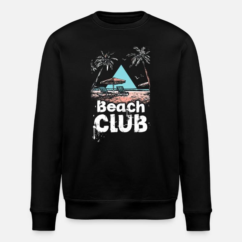 Club de plage Paradise - Sweat bio ROLLER Stanley/Stella Unisexe - noir