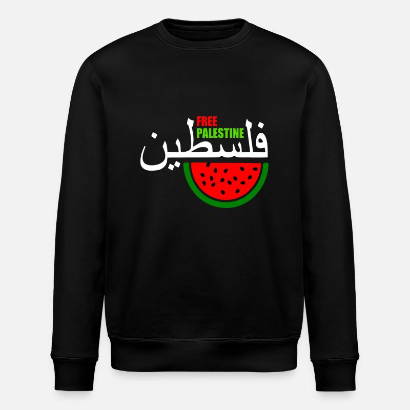 Free palestine فلسطين - Stanley/Stella Unisex Bio-Sweatshirt ROLLER - Schwarz