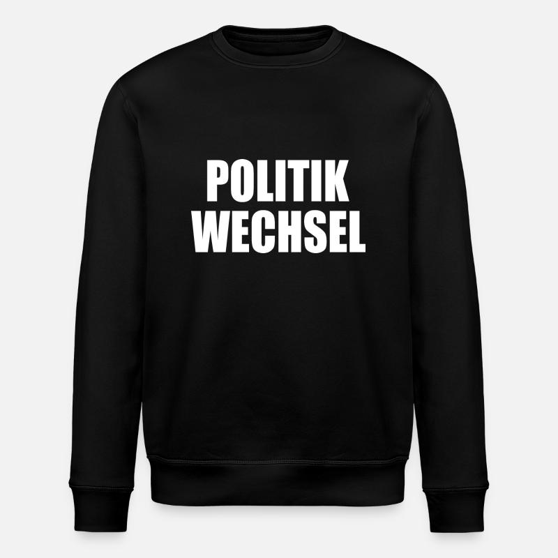 politikwechsel - Stanley/Stella Unisex Bio-Sweatshirt ROLLER - Schwarz