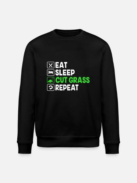 Lawn (meadow) Lawn mower - Stanley/Stella ROLLER Unisex Organic Sweatshirt - black