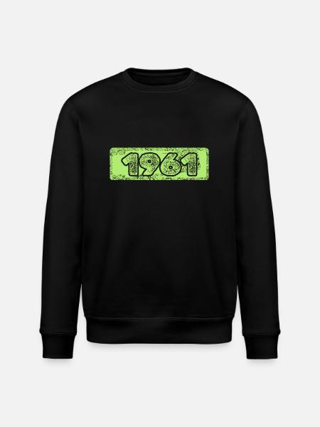 Number 1961 - Stanley/Stella ROLLER Unisex Organic Sweatshirt - black
