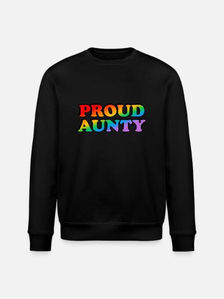 Proud aunty - Stanley/Stella ROLLER Unisex Organic Sweatshirt - black