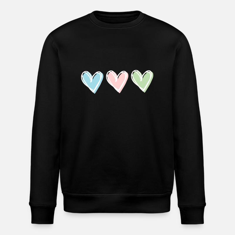 Coeur Pastel - Sweat bio ROLLER Stanley/Stella Unisexe - noir