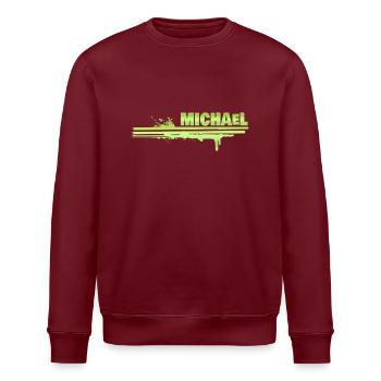 Michel - Sweat bio ROLLER Stanley/Stella Unisexe - bordeaux - Devant - Nik (191cm)