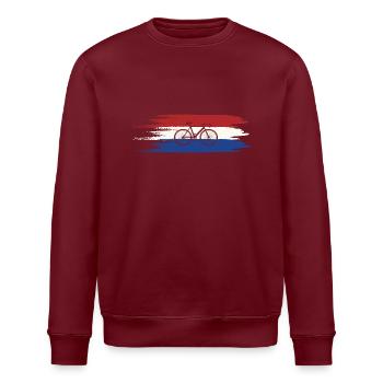 Drapeau des Pays-Bas Vélo Hollande - Sweat bio ROLLER Stanley/Stella Unisexe - bordeaux - Devant - Nik (191cm)