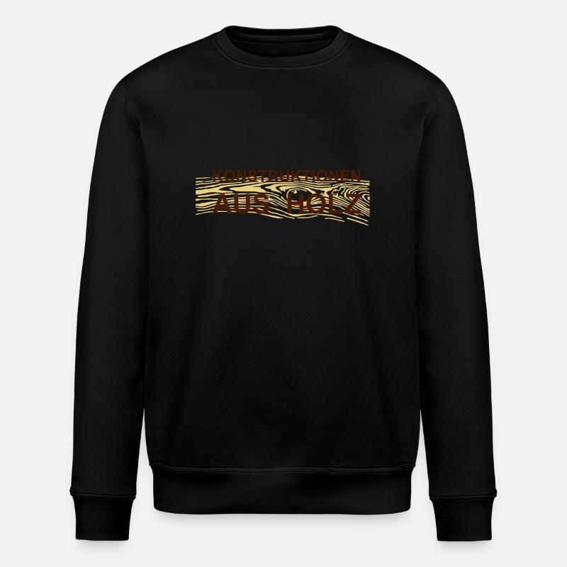 Konstruktionen aus Holz - Stanley/Stella Unisex Bio-Sweatshirt ROLLER - Schwarz
