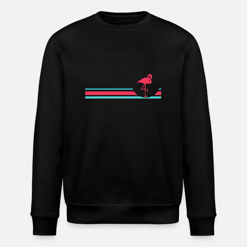 flamingo - Stanley/Stella ROLLER Unisex Organic Sweatshirt - black
