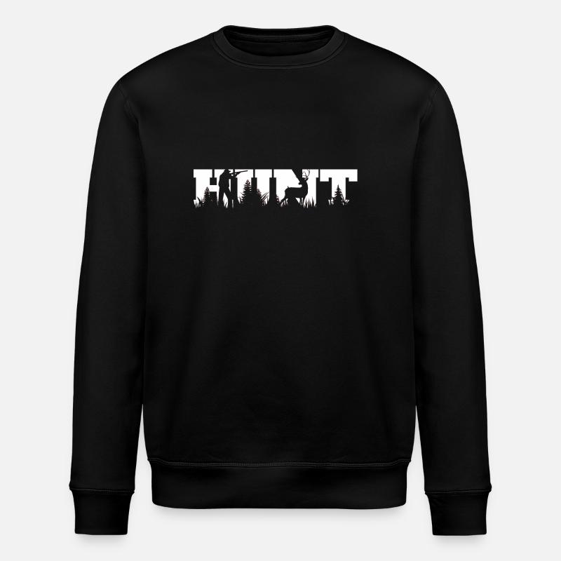 chasseur - idée cadeau nature - Sweat bio ROLLER Stanley/Stella Unisexe - noir
