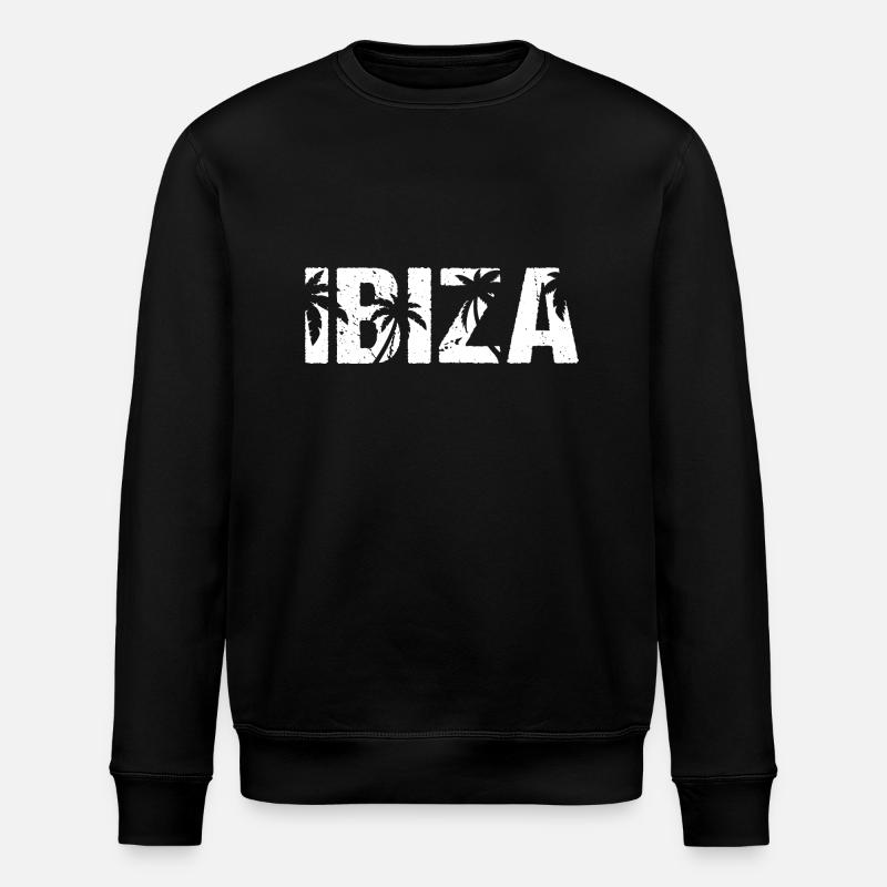 Ibiza Palmen - Stanley/Stella Unisex Bio-Sweatshirt ROLLER - Schwarz