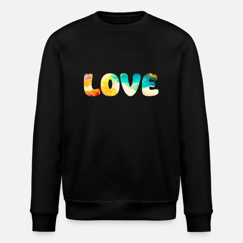 LOVE - Stanley/Stella ROLLER Unisex Organic Sweatshirt - black