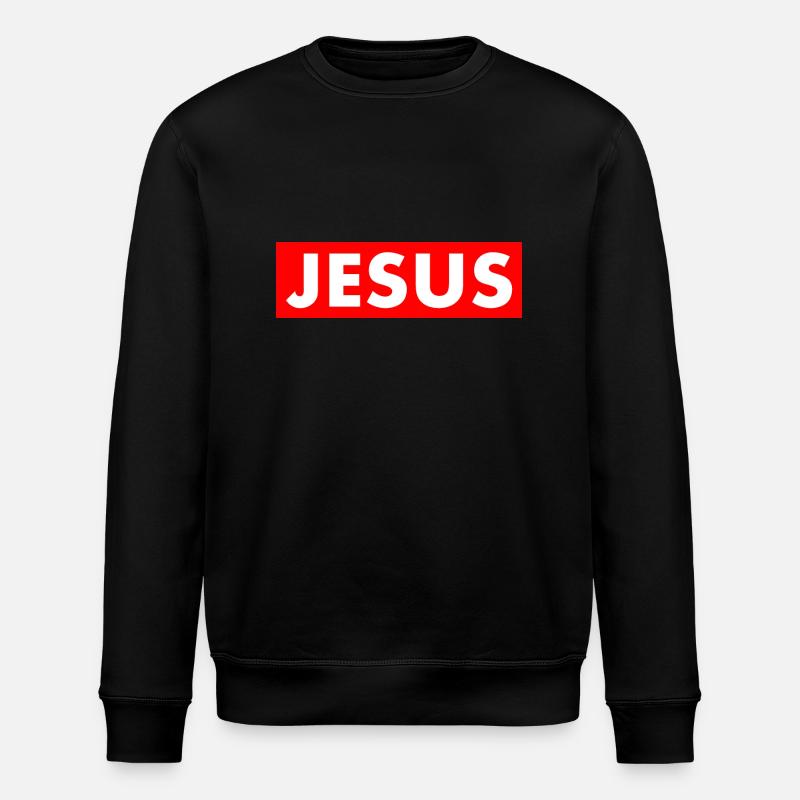 Jesus - Sweat bio ROLLER Stanley/Stella Unisexe - noir