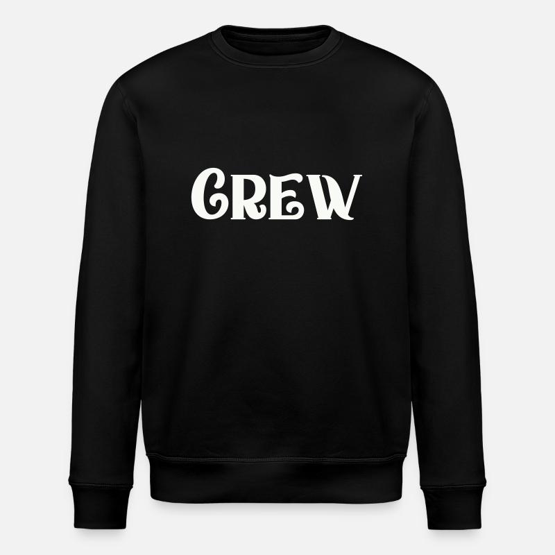 crew - Stanley/Stella ROLLER Unisex Organic Sweatshirt - black