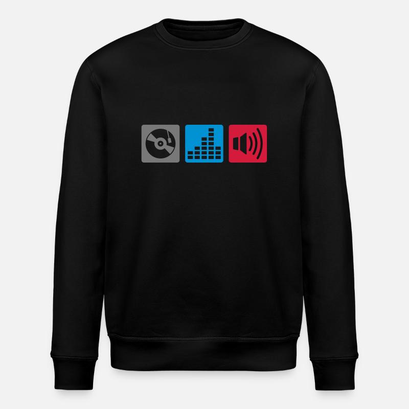 Music - DJ - Stanley/Stella Unisex Bio-Sweatshirt ROLLER - Schwarz