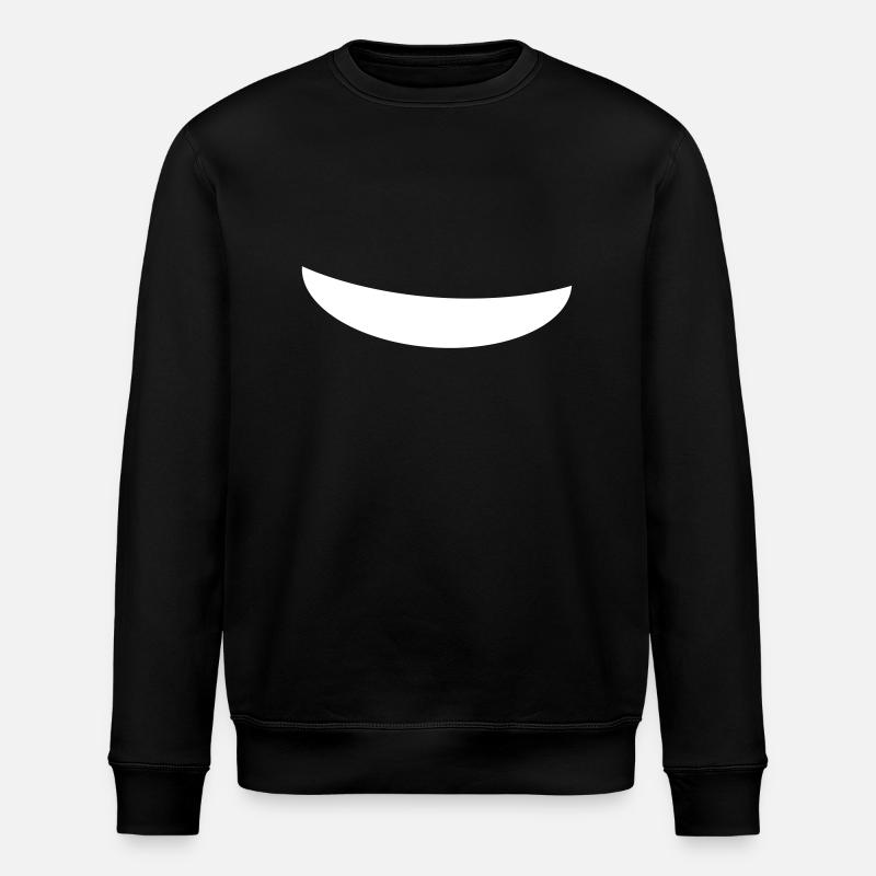 Just smile and grin - Stanley/Stella ROLLER Unisex Organic Sweatshirt - black