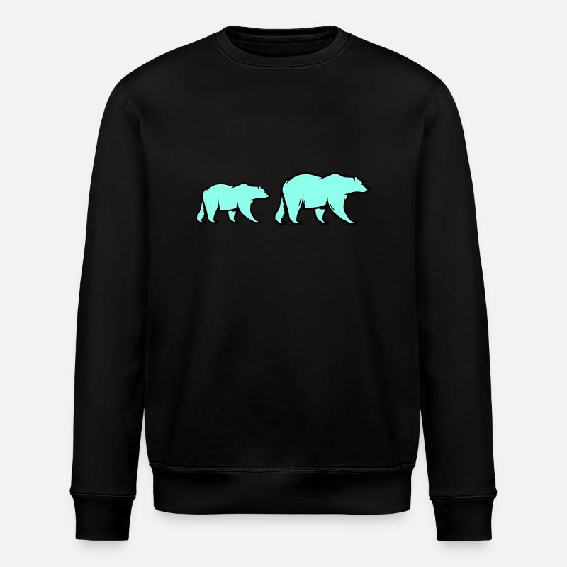 Ours polaires - Sweat bio ROLLER Stanley/Stella Unisexe - noir