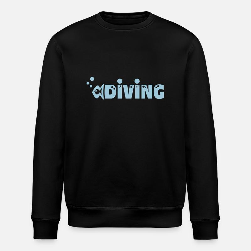 Plongeur - Sweat bio ROLLER Stanley/Stella Unisexe - noir