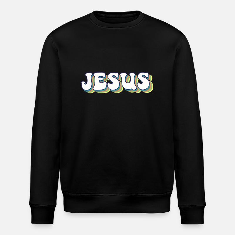 Jesus - Stanley/Stella Unisex Bio-Sweatshirt ROLLER - Schwarz
