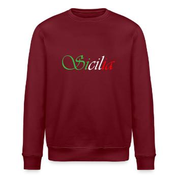 sicilia - Stanley/Stella ROLLER Unisex Organic Sweatshirt - burgundy - Front - Nik (191cm)