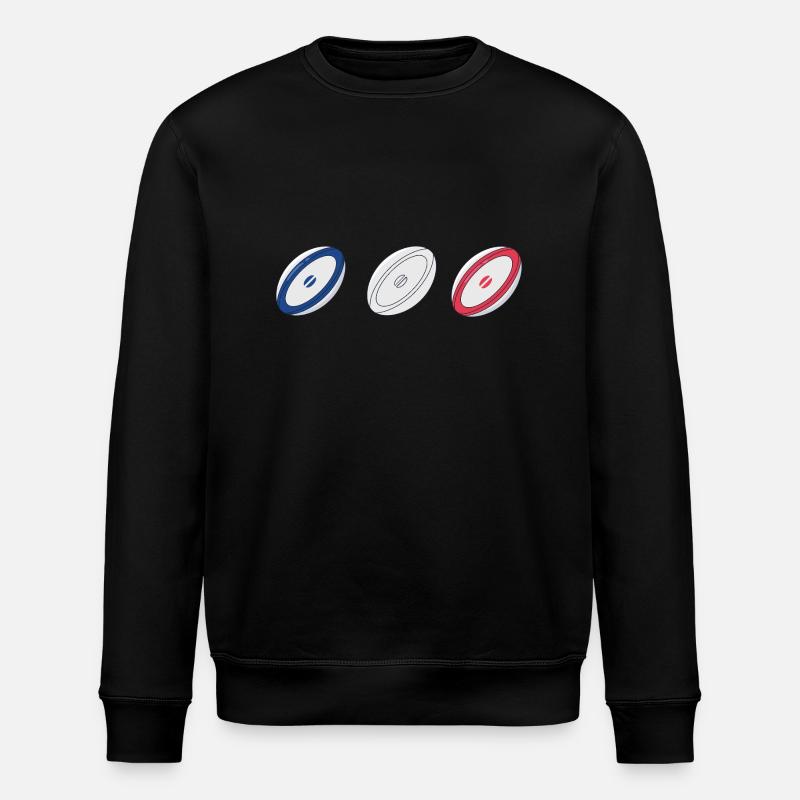 Rugby Sport Geschenk - Stanley/Stella Unisex Bio-Sweatshirt ROLLER - Schwarz