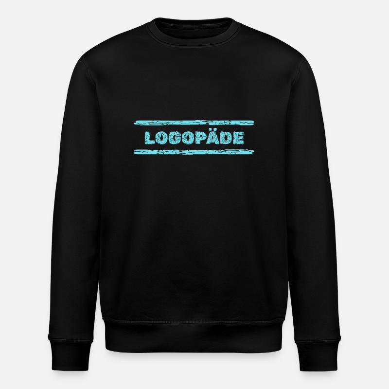 Logopaede - Stanley/Stella Unisex Bio-Sweatshirt ROLLER - Schwarz