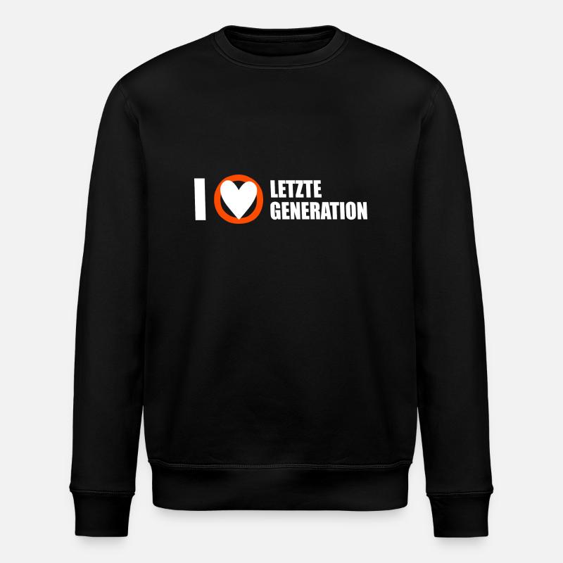 Letzte Generation - Design 3 - Stanley/Stella Unisex Bio-Sweatshirt ROLLER - Schwarz