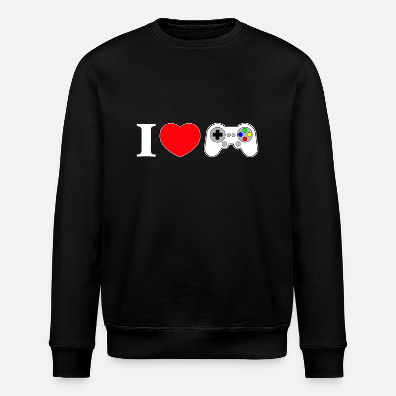 J’adore les jeux - Sweat bio ROLLER Stanley/Stella Unisexe - noir