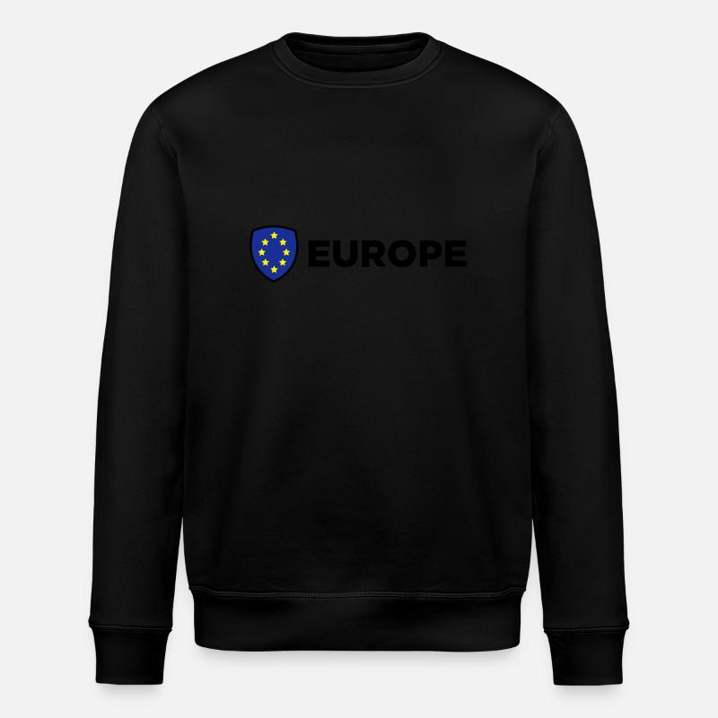 Le drapeau européen Union - Sweat bio ROLLER Stanley/Stella Unisexe - noir