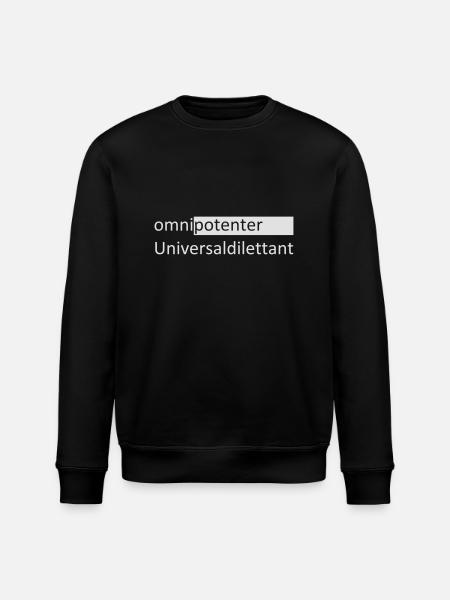 omnipotenter Universaldilettant - Stanley/Stella Unisex Bio-Sweatshirt ROLLER - Schwarz