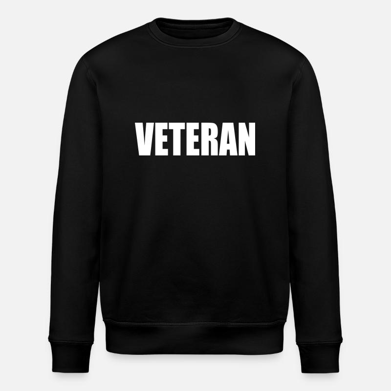 veteran - Stanley/Stella ROLLER Unisex Organic Sweatshirt - black