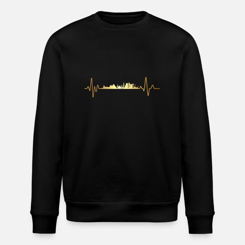 Battement de cœur Égypte - Sweat bio ROLLER Stanley/Stella Unisexe - noir