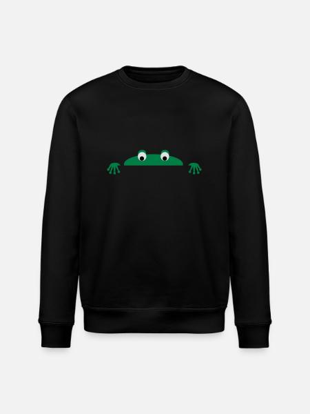 Frog face - Stanley/Stella Unisex Bio-Sweatshirt ROLLER - Schwarz
