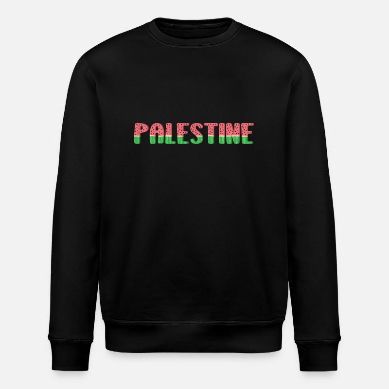 Pastèque Palestine - Sweat bio ROLLER Stanley/Stella Unisexe - noir