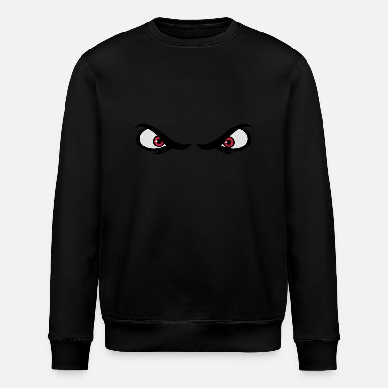 eyes dangerous - Stanley/Stella ROLLER Unisex Organic Sweatshirt - black