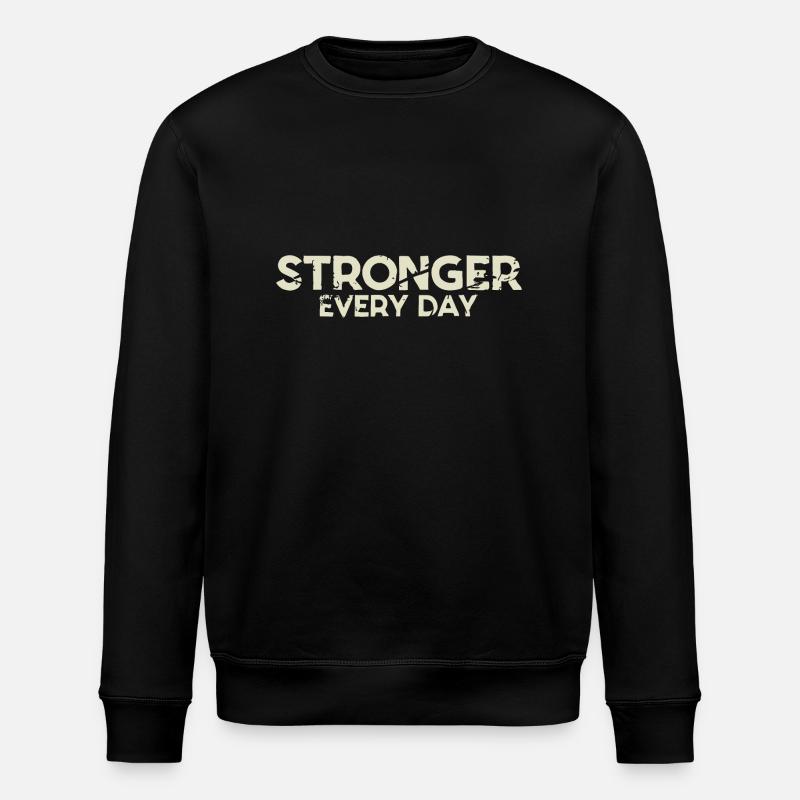 PLUS FORT CHAQUE JOUR - Sweat bio ROLLER Stanley/Stella Unisexe - noir