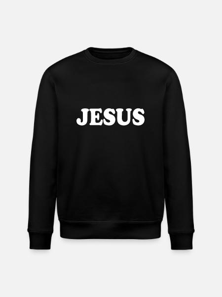 Jesus - Stanley/Stella ROLLER Unisex Organic Sweatshirt - black