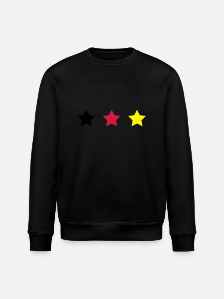 Deutschland Sterne - Stanley/Stella Unisex Bio-Sweatshirt ROLLER - Schwarz