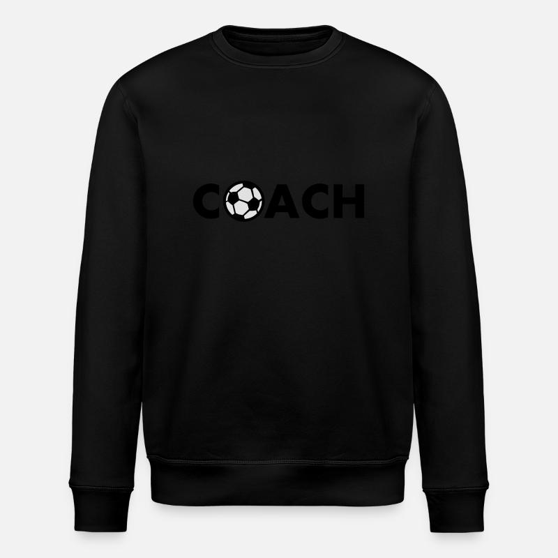 coach fußball - Stanley/Stella Unisex Bio-Sweatshirt ROLLER - Schwarz